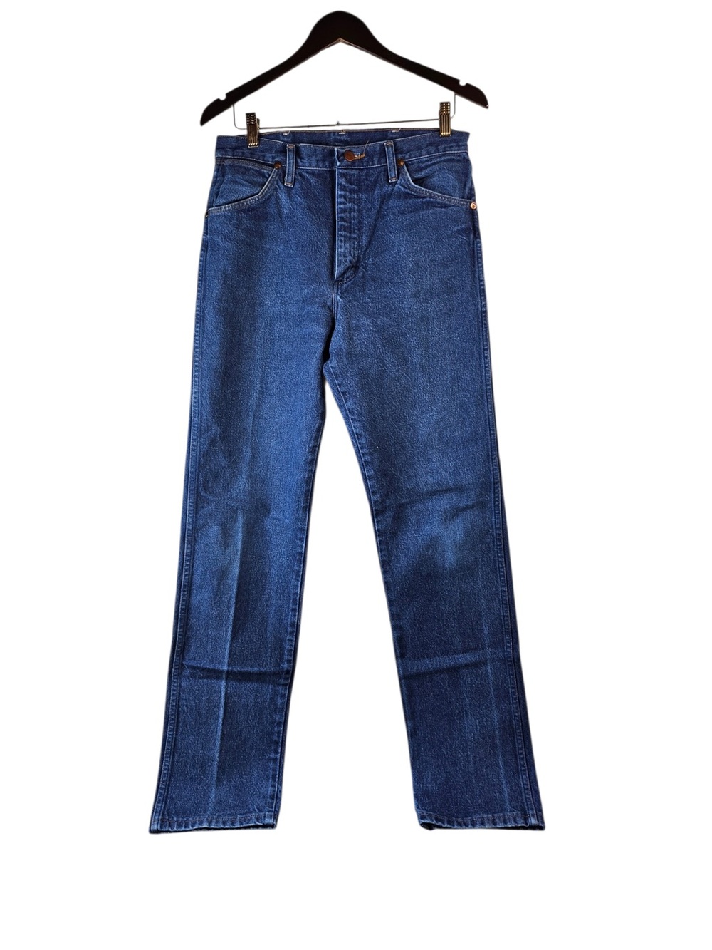 Wrangler 0013MWZ Mens Original Fit Cowboy Cut Rigid Dark Wash Jeans 32x34